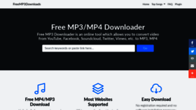 What Freemp3downloads.online website looked like in 2019 (4 years ago)