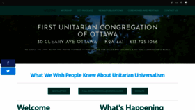 What Firstunitarianottawa.ca website looked like in 2019 (5 years ago)