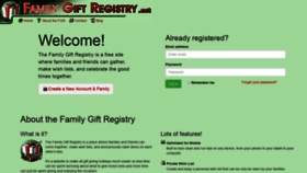 What Familygiftregistry.net website looked like in 2019 (4 years ago)