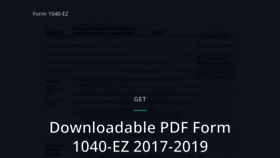 What Form-1040-ez.com website looked like in 2019 (4 years ago)