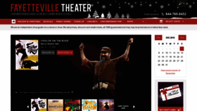 What Fayettevilletheater.com website looked like in 2019 (4 years ago)