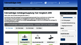 What Fahrradtraeger-ahk.com website looked like in 2019 (4 years ago)