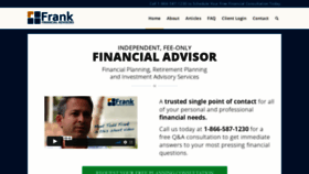 What Frankfinancialadvisors.com website looked like in 2019 (4 years ago)