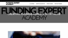 What Fundingexpert.academy website looked like in 2019 (4 years ago)