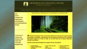 What Frederickpsychologycenter.com website looked like in 2019 (4 years ago)