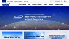 What Fiberhome.com website looked like in 2019 (5 years ago)