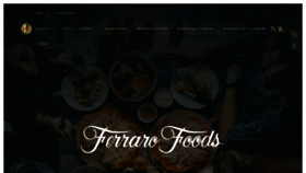 What Ferrarofoods.com website looked like in 2019 (4 years ago)