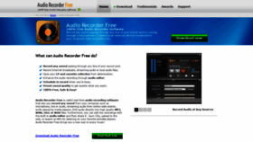 What Free-audio-recorder.net website looked like in 2019 (4 years ago)