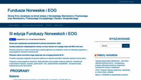 What Funduszenorweskie.pl website looked like in 2019 (4 years ago)
