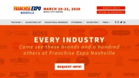 What Franchiseexpomidwest.com website looked like in 2019 (4 years ago)