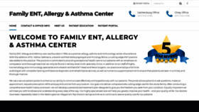 What Familyallergycare.com website looked like in 2019 (4 years ago)