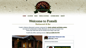 What Fratellis.co website looked like in 2019 (4 years ago)