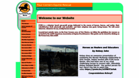 What Fourcornersequinerescue.org website looked like in 2019 (4 years ago)