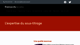 What Francetvaccess.fr website looked like in 2019 (4 years ago)