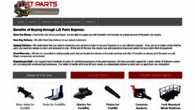 What Forkliftpartsinhouston.com website looked like in 2019 (6 years ago)