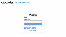 What Filetransfer.abbvie.com website looked like in 2019 (4 years ago)