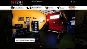 What Fit247gym.com website looked like in 2019 (4 years ago)