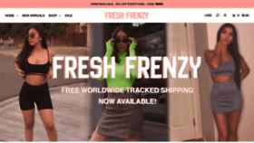 What Freshfrenzy.co website looked like in 2019 (4 years ago)