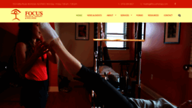 What Focustherapy.com website looked like in 2019 (4 years ago)