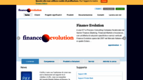 What Finance-evolution.it website looked like in 2019 (4 years ago)