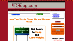 What Fit-2-hoop.com website looked like in 2019 (4 years ago)