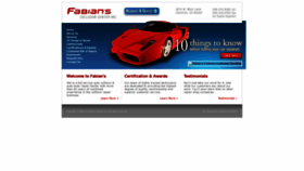 What Fabianscollision.com website looked like in 2019 (4 years ago)