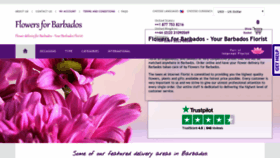 What Flowers4barbados.com website looked like in 2019 (4 years ago)