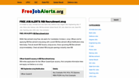 What Freejobalerts.org website looked like in 2019 (4 years ago)