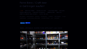 What Feine-biere.de website looked like in 2019 (4 years ago)