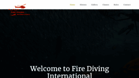 What Firediving.com website looked like in 2019 (4 years ago)