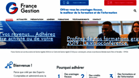 What France-gestion.fr website looked like in 2019 (4 years ago)