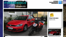 What Forsbergs-trafikskola.se website looked like in 2019 (4 years ago)