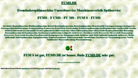 What Fums.de website looked like in 2019 (6 years ago)