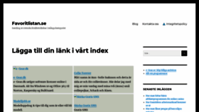 What Favoritlistan.se website looked like in 2019 (4 years ago)