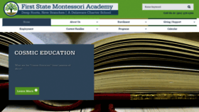 What Firststatemontessori.org website looked like in 2019 (4 years ago)