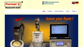 What Format-messtechnik.de website looked like in 2019 (5 years ago)