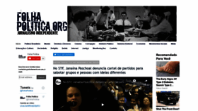 What Folhapolitica.org website looked like in 2019 (4 years ago)