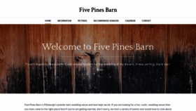 What Fivepinesbarn.com website looked like in 2019 (4 years ago)