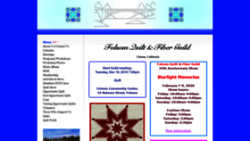 What Folsomquilt.org website looked like in 2019 (4 years ago)