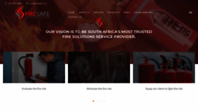 What Firesafe.co.za website looked like in 2019 (4 years ago)