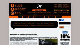 What Fyldeairportcars.co.uk website looked like in 2019 (4 years ago)