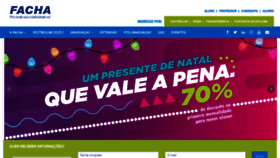 What Facha.edu.br website looked like in 2019 (4 years ago)
