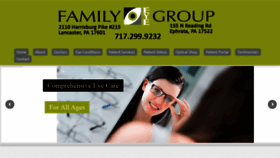 What Familyeyegroup.com website looked like in 2019 (4 years ago)