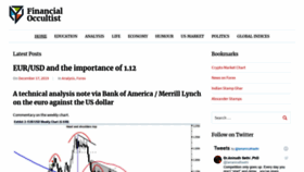 What Financialoccultist.com website looked like in 2019 (4 years ago)