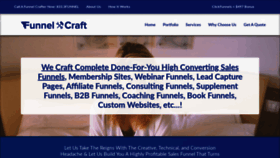 What Funnelcraft.co website looked like in 2019 (4 years ago)