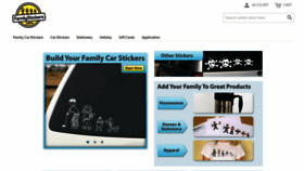 What Familystickers.com website looked like in 2019 (4 years ago)