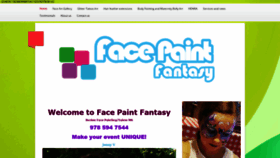 What Facepaintfantasy.com website looked like in 2019 (4 years ago)