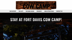 What Fortdaviscowcamp.com website looked like in 2019 (4 years ago)