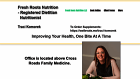 What Freshrootsnutrition.com website looked like in 2019 (4 years ago)