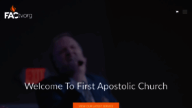 What Firstapostolic.org website looked like in 2019 (4 years ago)